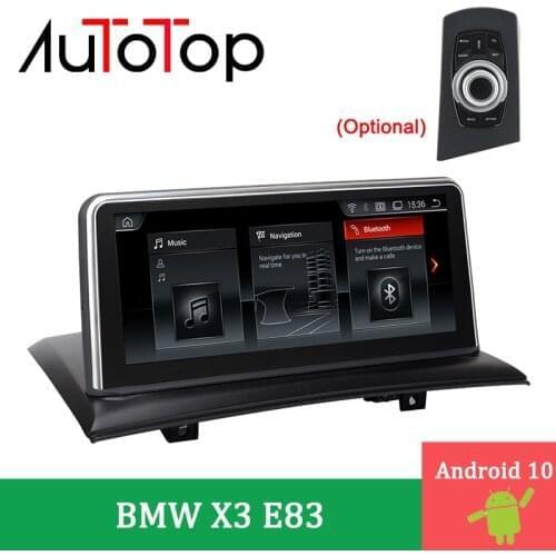 AUTOTOP 10.25" Screen Car DVD GPS Multimedia ForBMW X3 E83 2004 2005 2006 2007 2008 2009 Car Radio GPS Navigation iDrive X3 E83