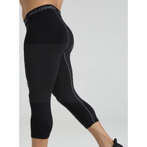 Basketball Compression Tights High Elastic Sports Soccer Tights Fitness Pants Running Sports Sportswear Men Leggings Quick A7V9