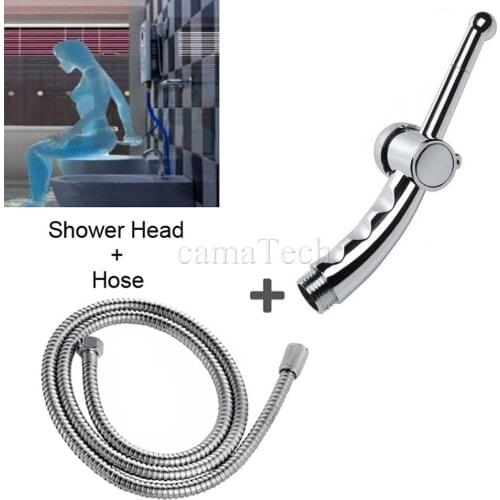 CamaTech 7 Holes Cleaning Anal Plug Shower Enema Douche Nozzle Tip Wash Vagina Colonic Cleaner Faucet Rinse&Hose Enemator System