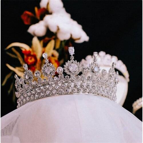 CC Crowns for Women Wedding Hair Accessories Bridal Tiara Princess Hairwear High Quality Jewelry Party Headbands Crystal FO10