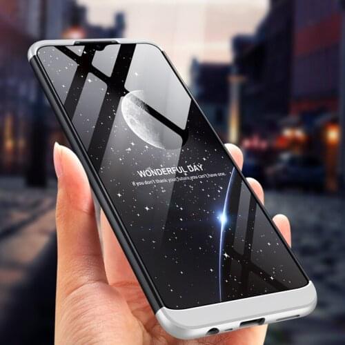 For Oppo Realme C15 Case three stage combinationsmoothly touching hard pc material Cover For Oppo Realme C15 Coque