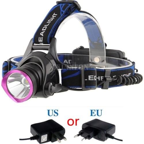 DHL 30pcs/lot 10W 1800 - 2000 Lumens Headlamp XML T6 LED Headlamp Headlight 3 Modes LED Head Light Lamp With Charger