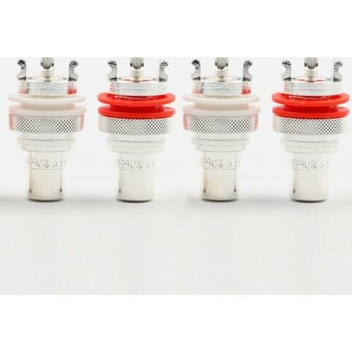 CMC brand CMC-805-2.5AG Silver-plated RCA Plug Socket Connectors, RCA Female Socket Chassis,HiFi Panel Mount Connector