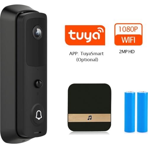 TUYA Option Video Doorbell Camera 1080P HD IP WIFI Doorbell Intercom Outdoor Wireless Smart Home Security Camera Night Vision
