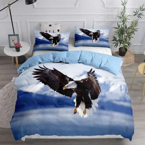 Eagle Flying On The Iceland Bedding Set 3D Printed Duvet Cover Sets Comforter Bed Linen Twin Queen King Single Size Dropshipping