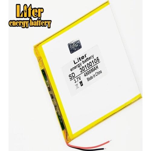 Best lithium polymer battery 30100105 3.7V 4500MAH mobile power DIY tablet