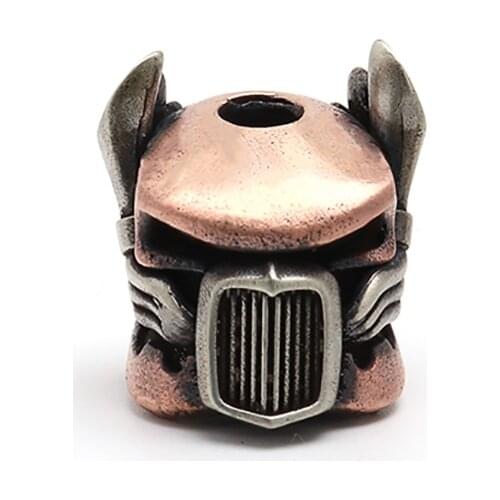 Retro Copper Truck Driver Knife Paracord Beads Accessories Buckle Lanyard Pure Copper Keychain