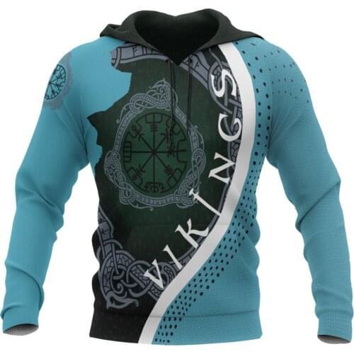 Viking Odin Tattoo 3D Men/Women Hoodies Harajuku Fashion Hooded Sweatshirt Autumn/Winter Unisex Streetwear Oversize Hoodie Q-229