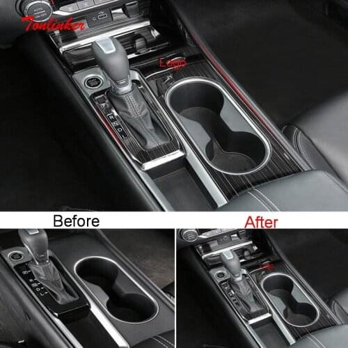 Tonlinker Interior Car Gear Panel Cover sticker for Nissan ALTIMA 2019 Car Styling 2-6 PCS ABS/Stainless steel Cover sticker