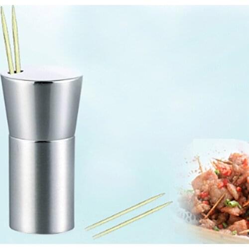 New Style Y-Shaped Stainless Steel Toothpick Box Sleek High-End Toothpick Holder Kitchen Accessories Home Storage Box