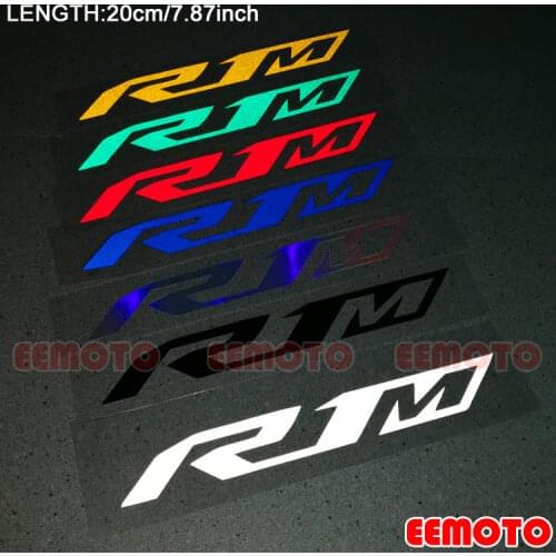 Motorcycle wheels rims helmet Body Shell Tank Pad Motorbike Fairing Reflective Decals Stickers logo label for R1M