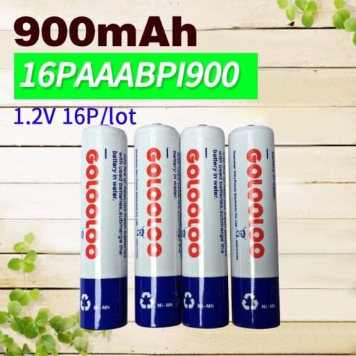 Apexway rechargeable battery self-discharge 16pcs/lot AAA 1.2V 900mAh NI-MH batteries