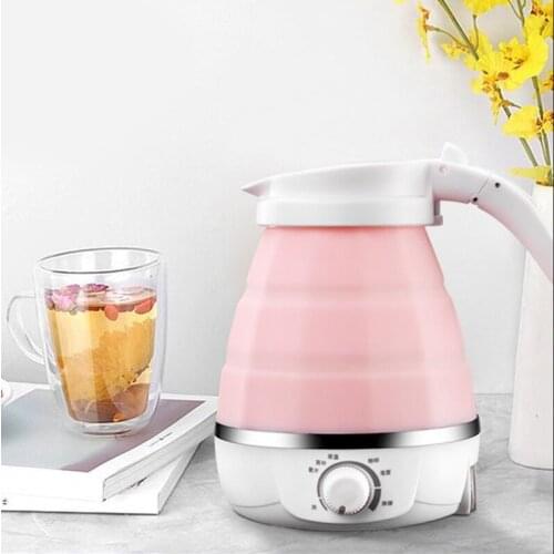 Portable Folding Electric Kettle 220V 850W Automatic Fast Boiling Kettle High Power Tea Bottle Safety Appliance