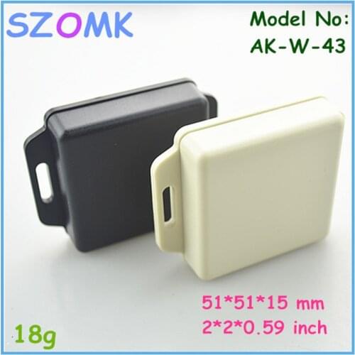 Project box plastic electronic enclosure (100 pcs) 51*51*15mm custom abs plastic enclosure abs swith housing small plastic box