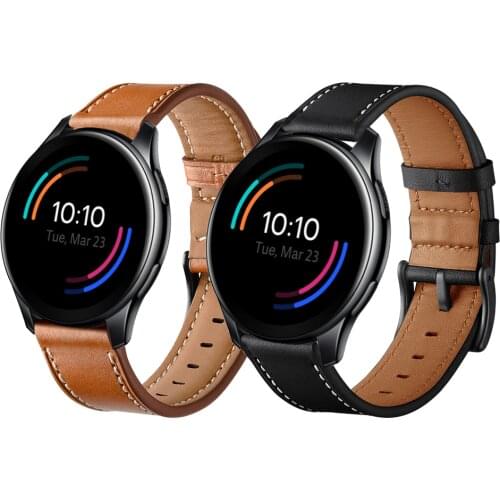 22mm Genuine leather strap for Oneplus Watch Band for one plus smartwatch Bracelet Replacement Watchbands ремешок Correa