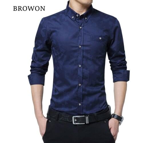 Hot Sale New Fashion Casual Men Shirt Long Sleeve Jacquard Weave Slim Fit Shirt Men Cotton Mens Dress Shirts Men Clothes 5XL