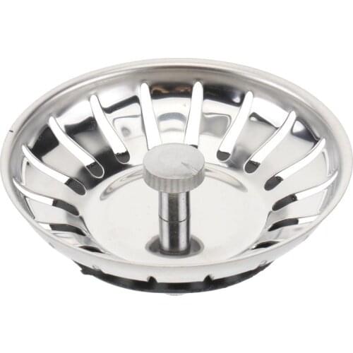 1pc Sink Strainer Stainless Steel Plug Drain Cover Kitchen Drain Catcher Sink Basket
