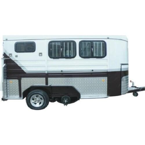 3 Horse Angle Load Trailer Standard/Horse Carriage Car/Horse Floats Camper Trailer