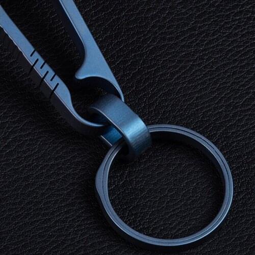 Titanium Alloy Keychain Hook Titanium Buckle Hanging Lightweight Outdoor EDC Small Tool