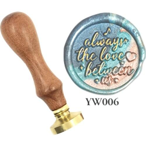 Always love Wax Stamp Exquisite Paint wood handle,DIY Ancient Seal Retro Stamp,Personalized Stamp Wax Seal High Quality