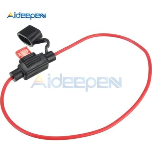 10Pcs Waterproof Power Socket Mini Blade Type In Line Fuse Holders Car Replacement Fuses 10A
