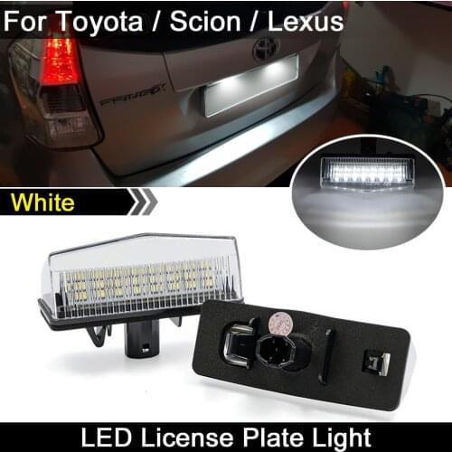 For Lexus CT 200h IS 300 NX/RX Car Rear White LED License Plate Light Number Plate Lamp