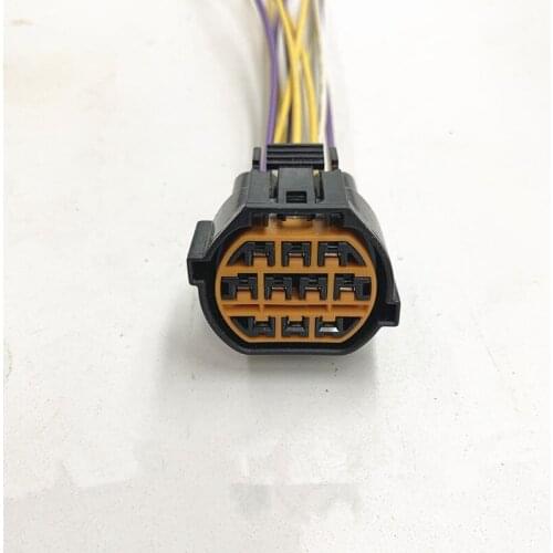 2pcs/lot 10 Pin/Way Female Headlamps LED Car Socket Headlight Connector Plug Wire Harness Cable For Hyundai IX35 KIA K2 K3 K5