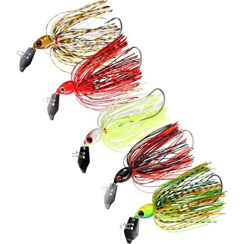 3pcs/lot Bass Fishing Lure 18g 11.5cm Jig Head Fishing Lures 3D Eyes Skirt Fishing Lure Bass Jigs