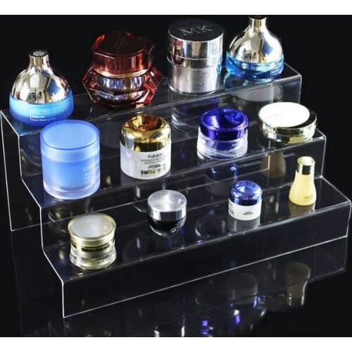 3 Layers Tiers Plastic Acrylic Make Up Holder Makeup Storage Display shelf Shoes Rack Wallet Bag Organizer