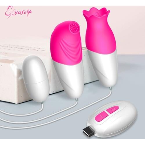 3 in1 Sucking Licking Vibrator Eggs Oral Sex Clitoris Tongue Sucker Sex Toys For Women Nipple Clitoral Stimulation Masturbator
