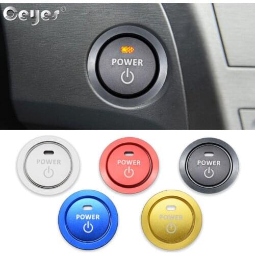 Ceyes Car Styling Auto Accessories Start Stop Engine Power Button Ring Sticker Fit For Toyota C HR Corolla Auris Prius Chr Cover