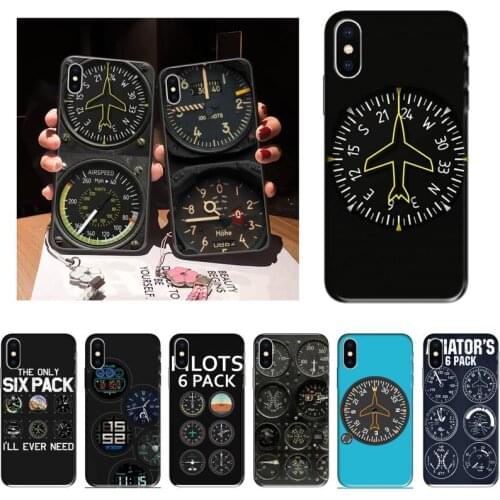 Zororong Aviation Aeroplane Helicopter cockpit Instrument Phone Case For iPhone 12 Mini 11 Pro XS Max X XR 7 8 Plus