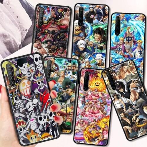 Anime One Piece Luxury Silicone TPU Case for Realme C3 C11 C15 C20 XT X50 Pro 5 6 7 7i Pro Q2 Q2i V15 5G Coque Shell