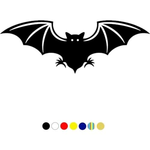CS-1408#20*7cm Bat funny car sticker vinyl decal silver/black for auto car stickers styling