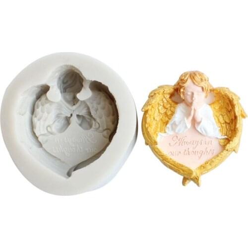 DIY Angel with wing Sugarcraft silicone mold fondant mold cake decorating tools chocolate gumpaste mold