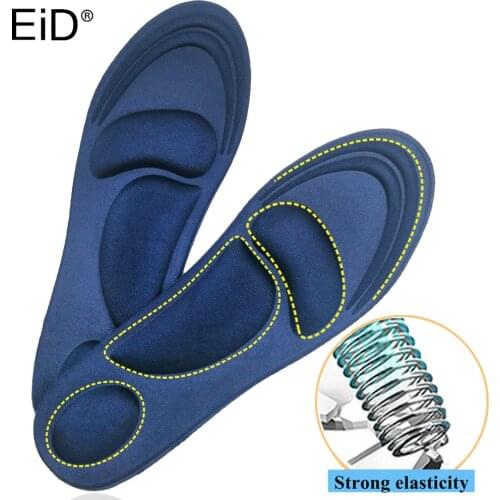 EiD 4D Stretch Breathable Memory Foam Deodorant Running Cushion Insoles For Feet Man Women Insoles For Shoes Sole Orthopedic Pad
