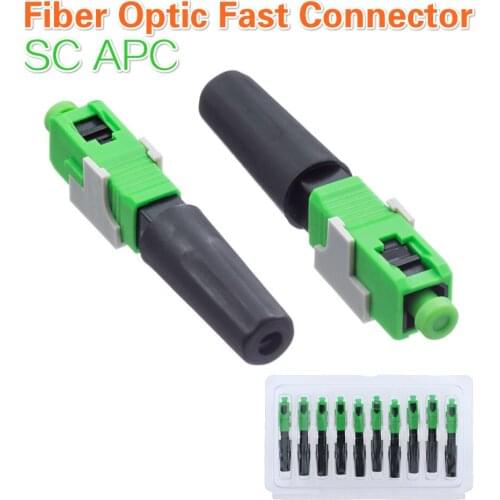 FTTH SC APC fast connector FTTH pre-bur fiber optic quick connector SC APC FTTH Fiber Optic Fast Connector SC Connector
