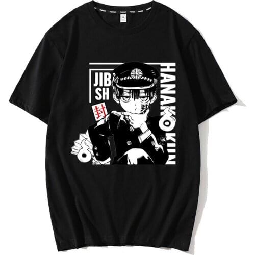 Toilet Bound Hanako Kun Cosplay Tee Japenese Anime Yugi Amane Streetwear Kawaii Oversized Crewneck Unisex Summer Solid T-shirt