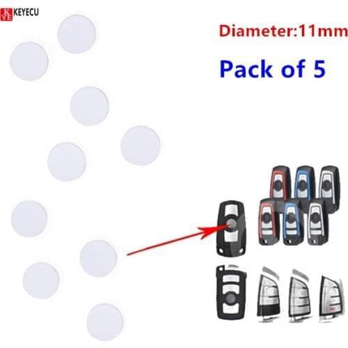 KEYECU PACK OF 5 11mm Remote Key Badge Emblem Logo Replacement for BMW 3 Series 5 Series 7 Series Z4 X3 X4 X5 X6 Car Key Logo