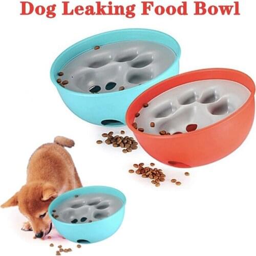 Puzzle Dog Slow Feeder Bowl Non-slip Bite-resistant Large Capacity Tumbler Leaking Pet Bowl Fun Interactive Dog Cat Feeder