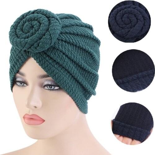 New Women Turban African Pattern Knot Headwrap Fashion Bandana Hats Ladies Chemo Cap Bandanas Hair Accessories Wholesale