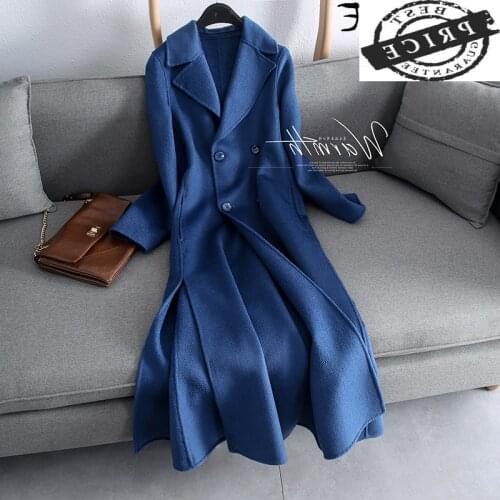 AYUNSUE 100% Wool Coat Women Long Female Jacket Autumn Winter Ladies Coats and Jackets Elegant Fashion 2021 Casaco Feminino
