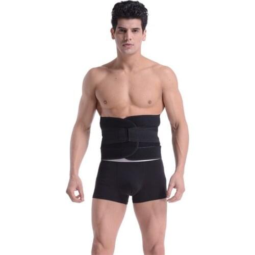 Men Women Waist Trimmer Belt Lumbar Back Brace Support Belt Adjustable Abdominal Breathable Elastic Waist Trainer Pain Relief