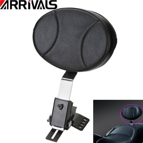 Motorcycle Adjustable New Plug In Driver Rider Seat Backrest Kit For Harley Touring Electra Road Street Glide Road King 97-17 16