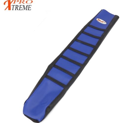 Blue Rubber Vinyl Motorcycle Gripper Soft Seat Cover For Husqvarna TC FC 2016 2017