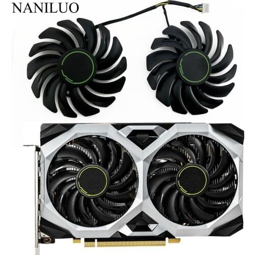 87mm 2pcs/lot PLD09210S12HH GTX 1660 1660Ti fan For msi GeForce GTX 1660 SUPER Ti VENTUS XS Graphics Card GPU cooling Fan