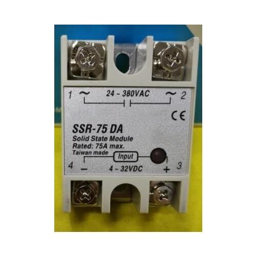10PCS SSR-75DA Single-Phase Solid State Relay 75A DC control AC SSR75DA