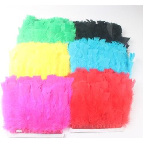 10Yard/lot High Quality Turkey Feathers Trimming Trim For Dress Carnival Costume Diy Wedding Party Dress DIY Decoration Plumes