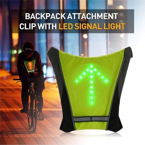 5 LED Bike Lights Signal Safety Light Outdoor Cycling Wireless Remote Control Sports MTV Tanks Vest For Hiking Riding Climbing