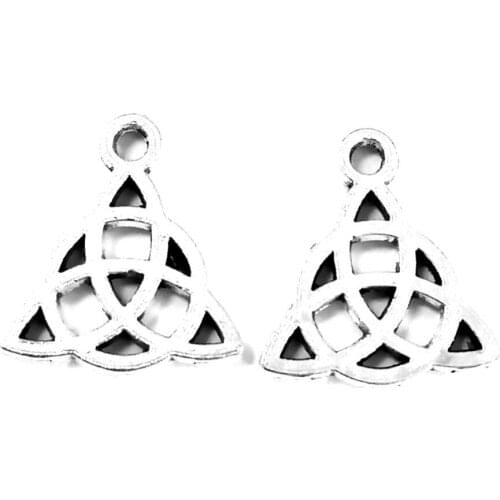 50pcs Amulet charms pendant 16x14mm antique silver ornament accessories jewelry making DIY base material